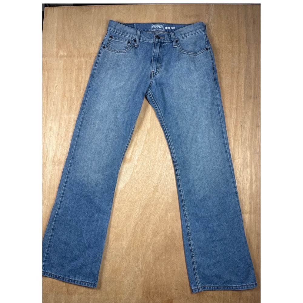 Signature by Levi Strauss & Co Boot Cut Jeans Women's Blue Denim W32 L32